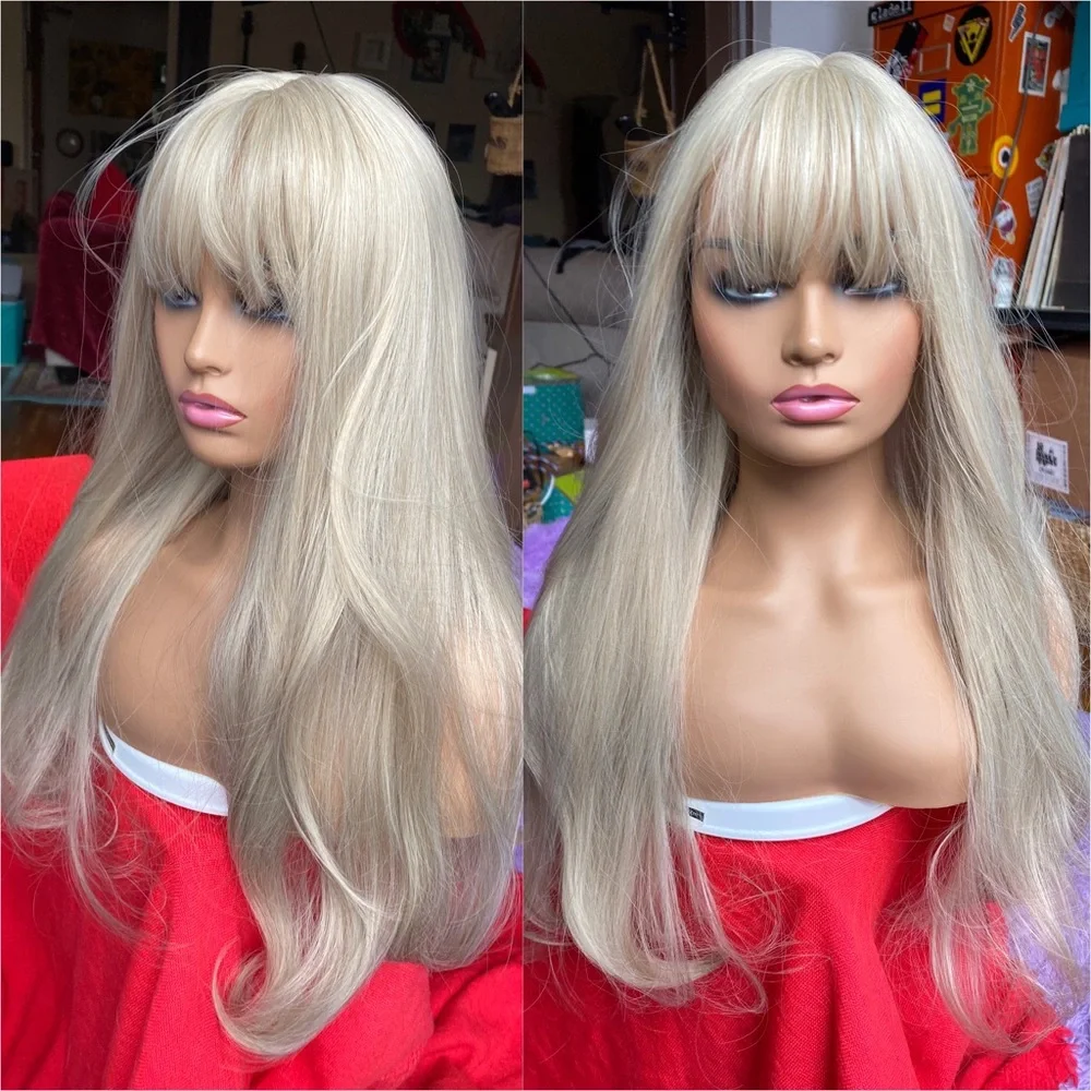 Multi tone light ash beige blonde wig